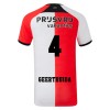 Original Fußballtrikot Feyenoord Rotterdam Rotterdam Geertruida 4 Heimtrikot 2024-25 Für Herren